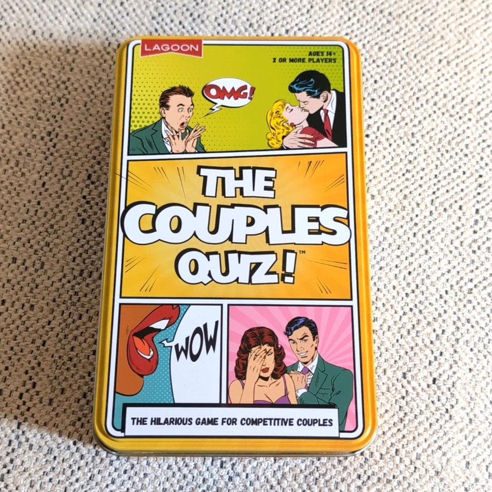 The Couples Quiz! Lagoon Game 2 or more players, comes in reusable tin container